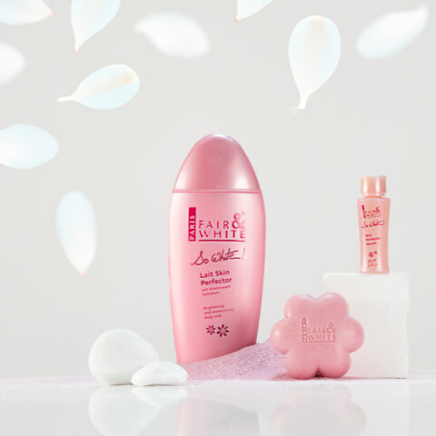 E commerce Photograph of several cosmetics products