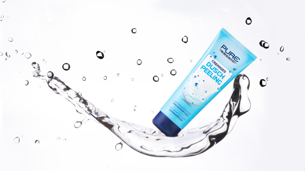 Advertising image of a shower cream